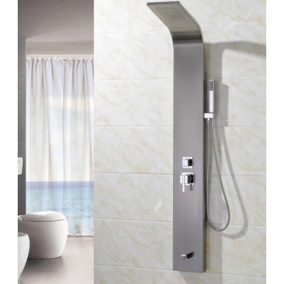 bathroom massage shower panel 304 stainless steel shower mixer